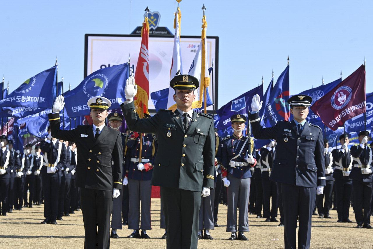 통합임관식 사진
